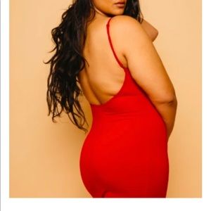 Manners London jumpsuit in red